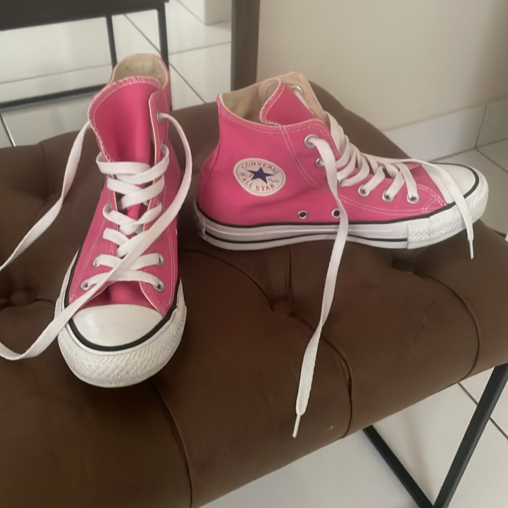 Pink High Top Converse